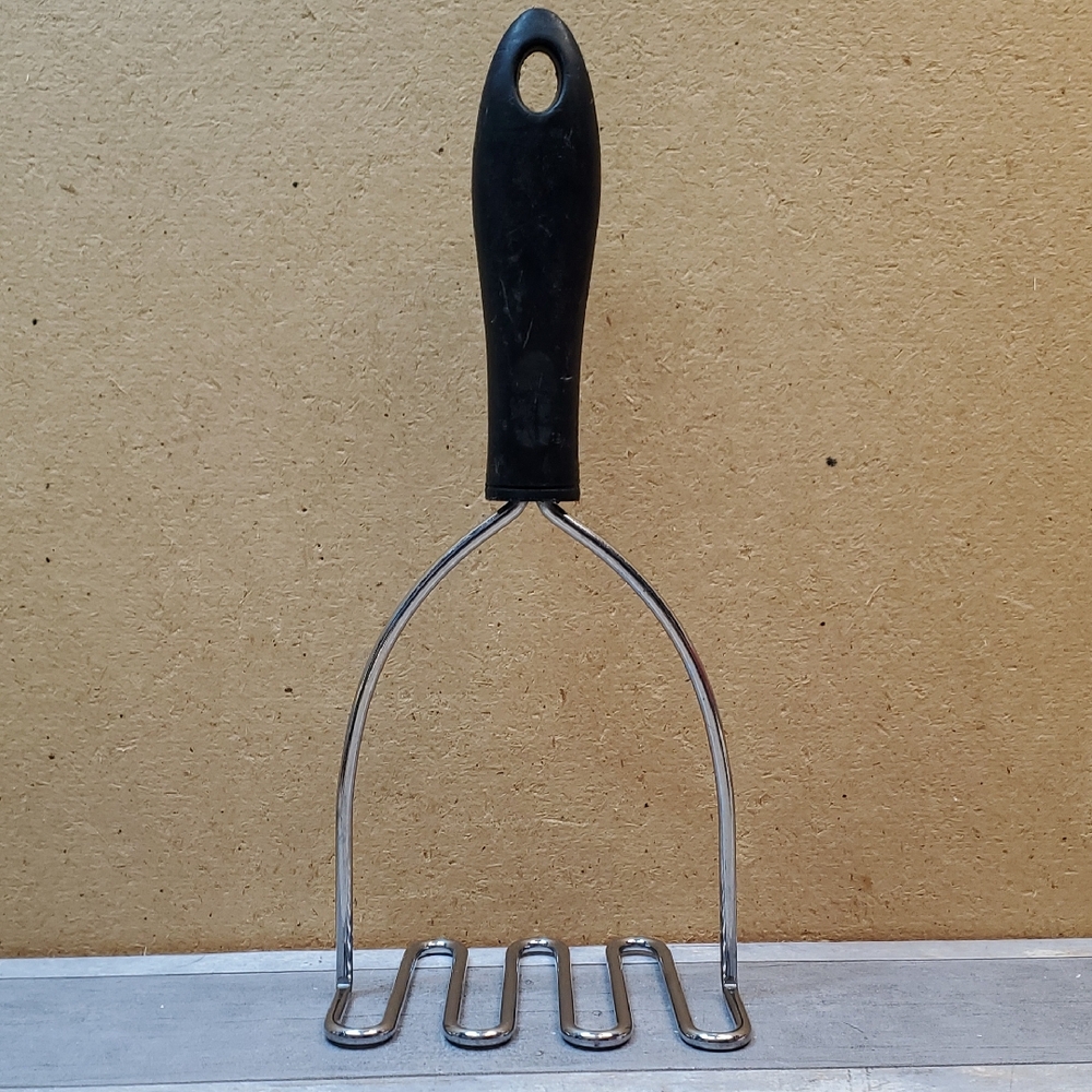 Black and Silver Potato Masher